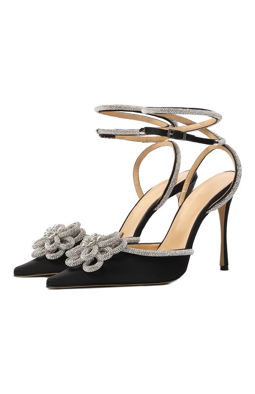 Текстильные туфли Crystal Flower Mach & Mach, Чёрный 
Текстильные туфли Crystal Flower Mach & Mach, Чёрный