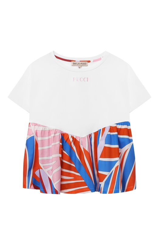 Хлопковая футболка Emilio Pucci, Белый
Хлопковая футболка Emilio Pucci, Белый