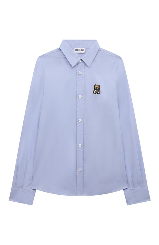 Хлопковая рубашка Moschino, Голубой
Хлопковая рубашка Moschino, Голубой