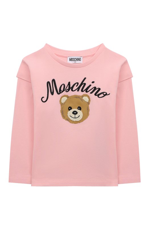 Хлопковый лонгслив Moschino, Розовый
Хлопковый лонгслив Moschino, Розовый