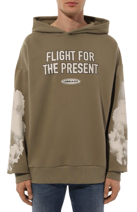 Хлопковое худи Tee Library, Хаки
Хлопковое худи Tee Library, Хаки