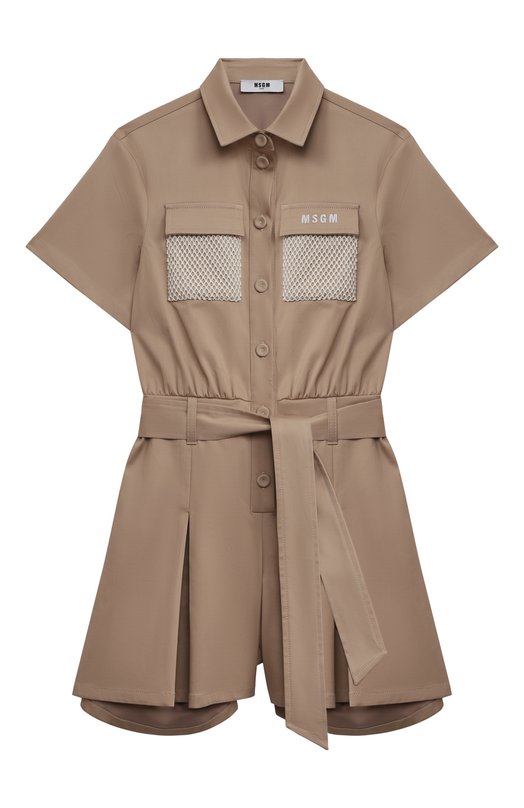Комбинезон из хлопка и вискозы MSGM kids, Бежевый
Комбинезон из хлопка и вискозы MSGM kids, Бежевый