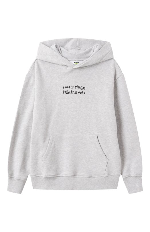 Хлопковое худи MSGM kids, Серый
Хлопковое худи MSGM kids, Серый