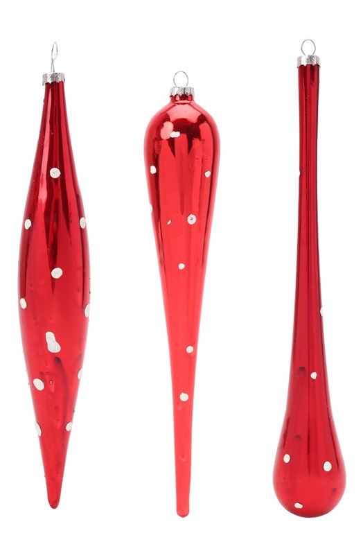 Набор из трех елочных игрушек Сосульки Goodwill, Красный
Набор из трех елочных игрушек Сосульки Goodwill, Красный