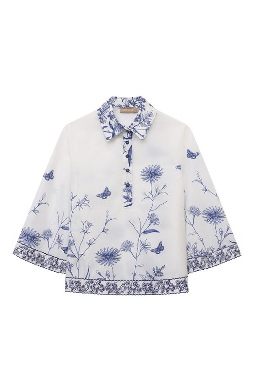 Хлопковая рубашка Elie Saab junior, Белый
Хлопковая рубашка Elie Saab junior, Белый