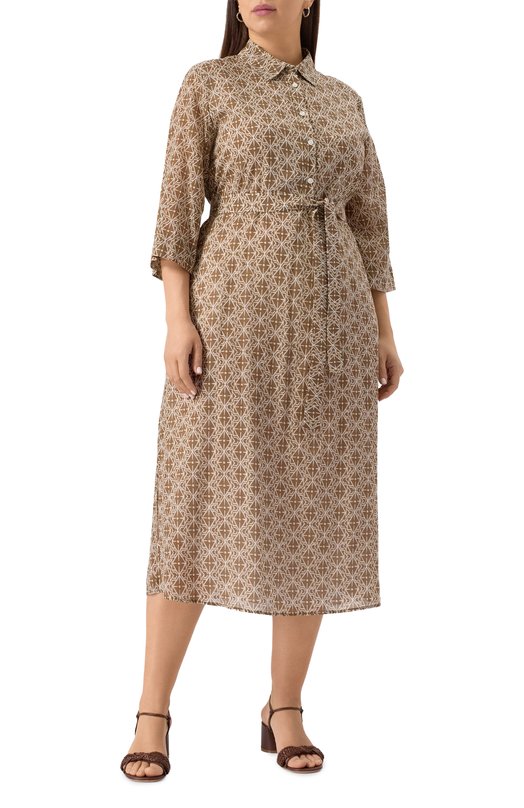 Хлопковое платье Marina Rinaldi Voyage, Бежевый
Хлопковое платье Marina Rinaldi Voyage, Бежевый