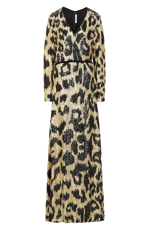 Шелковое платье с отделкой пайетками Naeem Khan, Леопардовый
Шелковое платье с отделкой пайетками Naeem Khan, Леопардовый