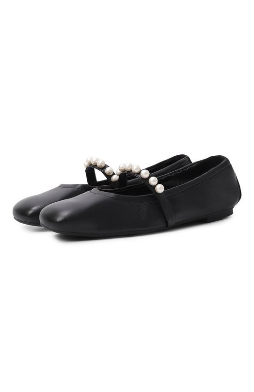 Кожаные балетки Goldie Stuart Weitzman, Чёрный
Кожаные балетки Goldie Stuart Weitzman, Чёрный
