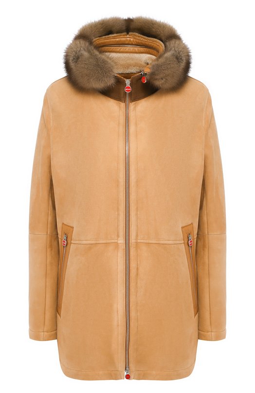 Дубленка с капюшоном Kiton, Бежевый 
Дубленка с капюшоном Kiton, Бежевый