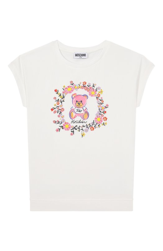Хлопковая футболка Moschino, Белый
Хлопковая футболка Moschino, Белый
