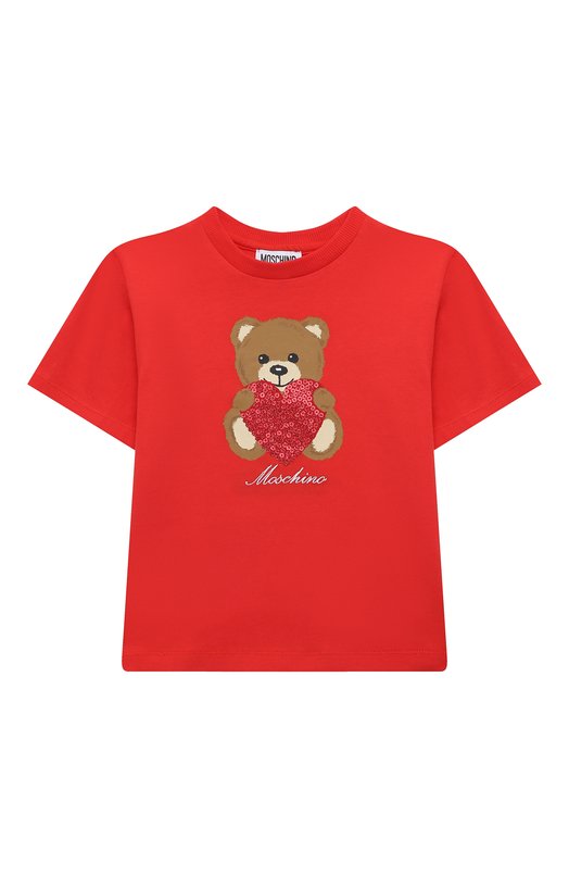 Хлопковая футболка Moschino, Красный
Хлопковая футболка Moschino, Красный