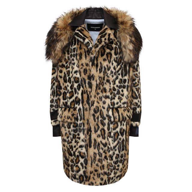 Шуба из экомеха Dsquared2