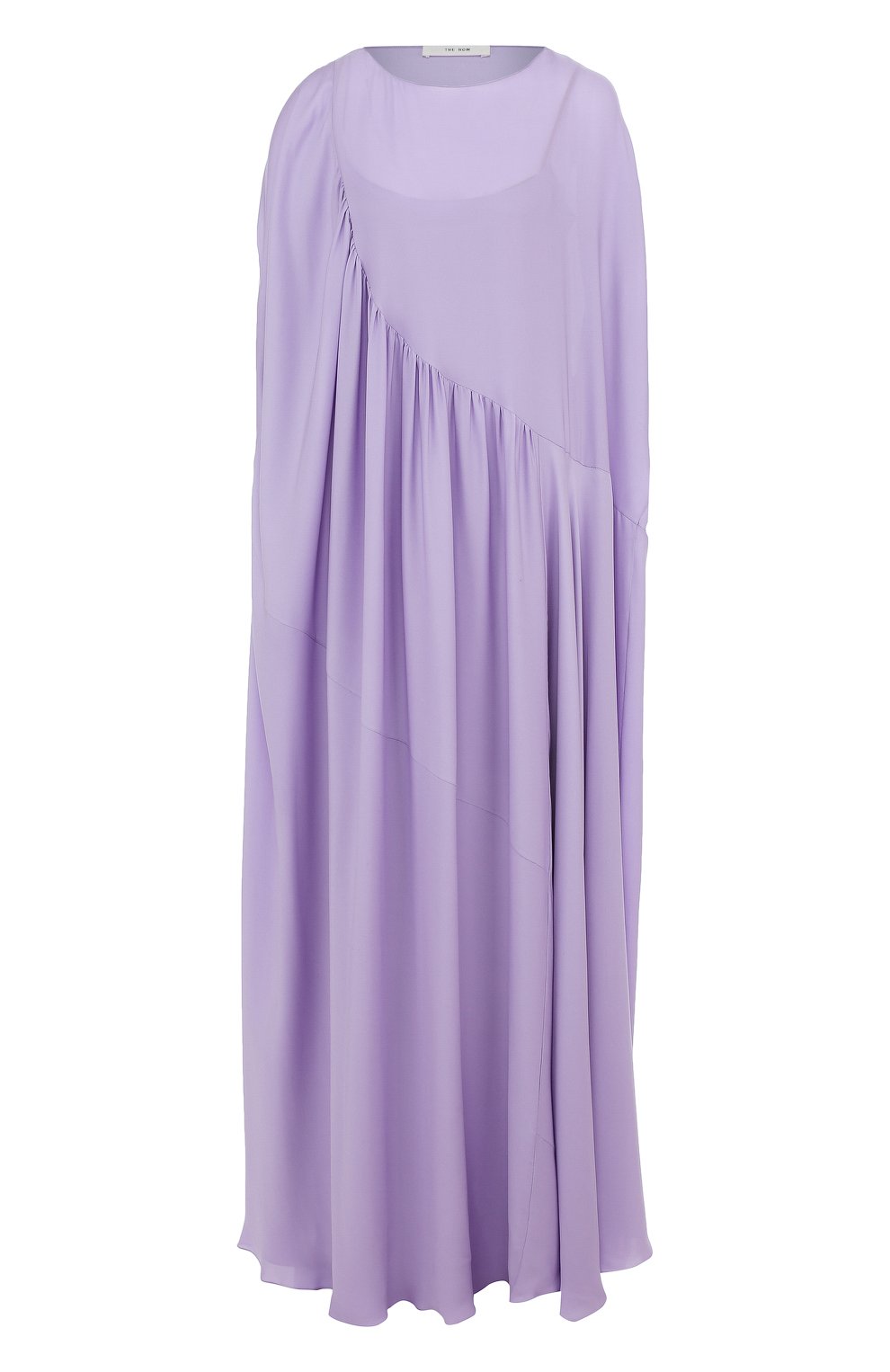 Шелковое платье-макси свободного кроя