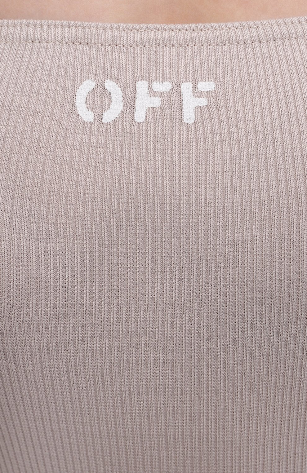 Хлопковое боди OFF-WHITE, арт. 0WDD018S21JER001, фото 5