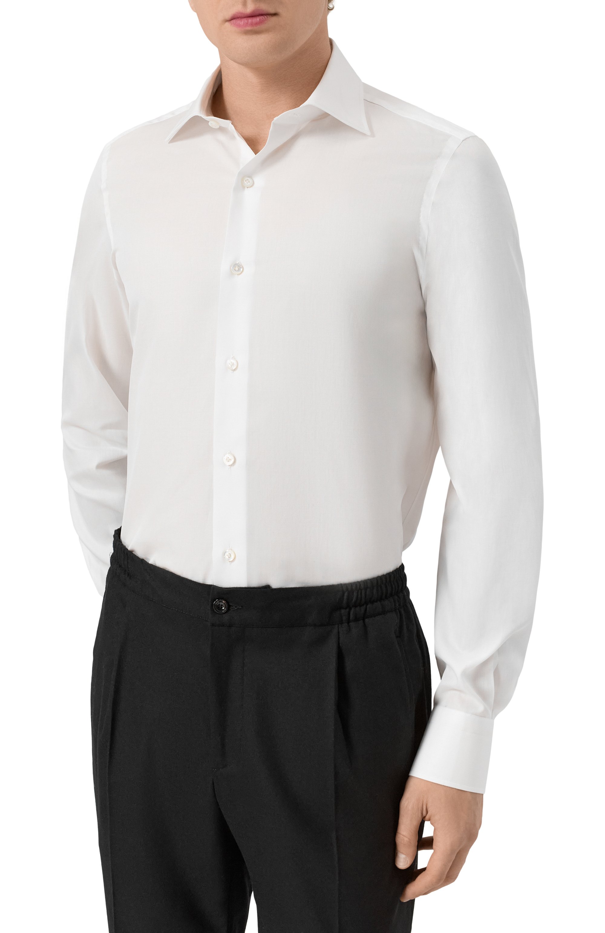 Хлопковая сорочка FINAMORE 1925 белого цвета по цене 54050 руб., арт. 170/2 N/C0495Z, фото 3 Хлопковая сорочка FINAMORE 1925, арт. 170/2 N/C0495Z, фото 3