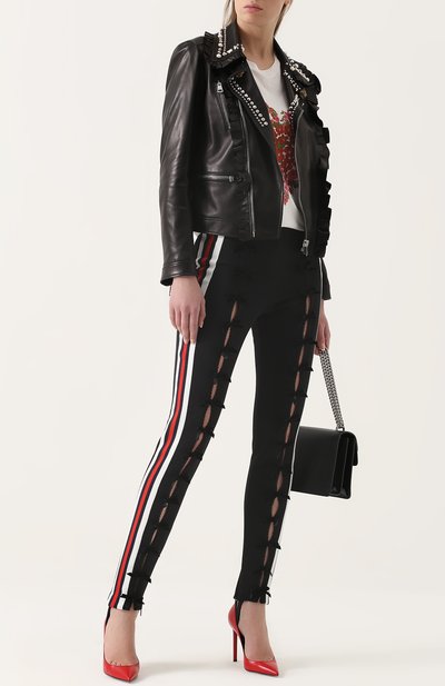Джоггеры с контрастными лампасами и штрипками GUCCI, арт. 470980/X5S43, фото 2