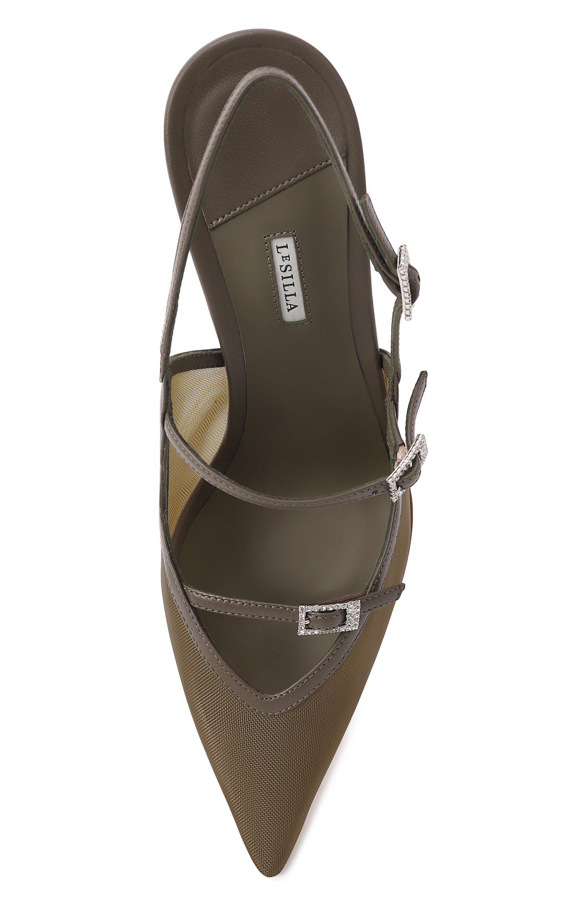 Текстильные туфли morgana 80 LE SILLA, арт. 4293D080BXPPNEM/, фото 6