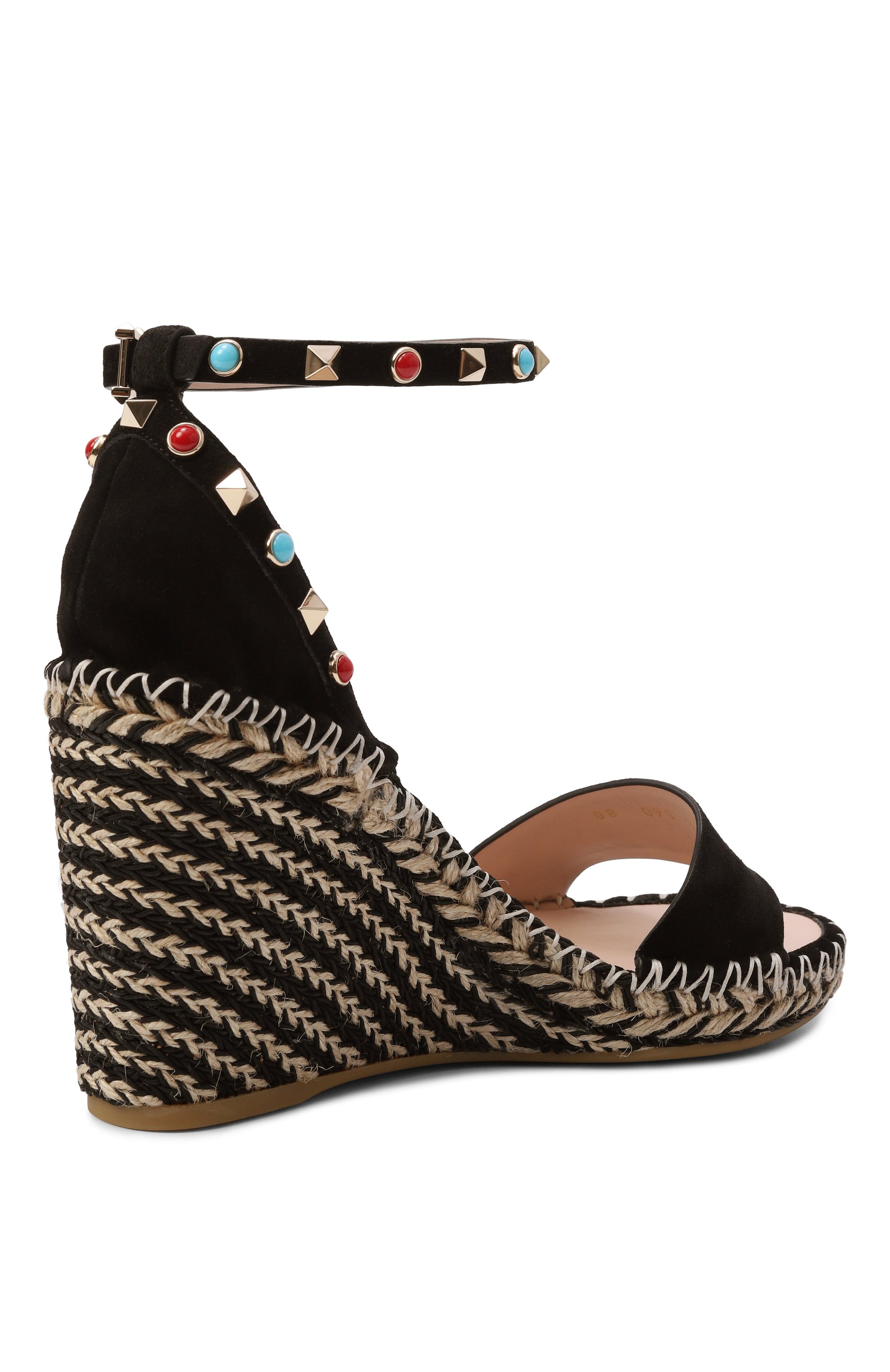 Замшевые босоножки rockstud double 105 VALENTINO, арт. 8W2S0090/GRR, фото 5