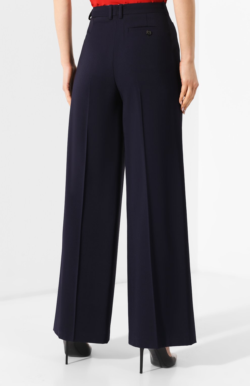 Брюки из смеси шерсти и вискозы BY MALENE BIRGER, арт. Q66191005/ENIL, фото 4