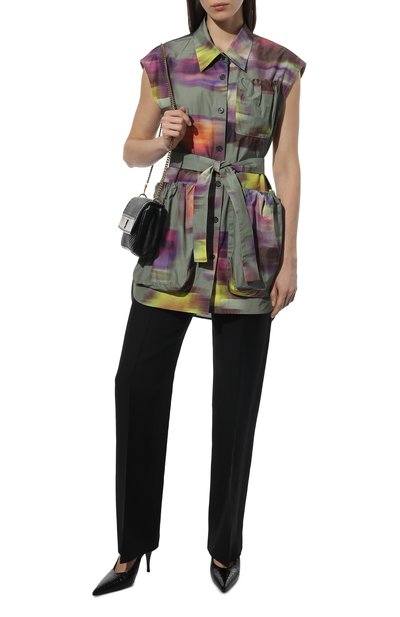 Жилет DRIES VAN NOTEN хаки цвета по цене 89950 руб., арт. 221-030506-4042, фото 2 Жилет DRIES VAN NOTEN, арт. 221-030506-4042, фото 2