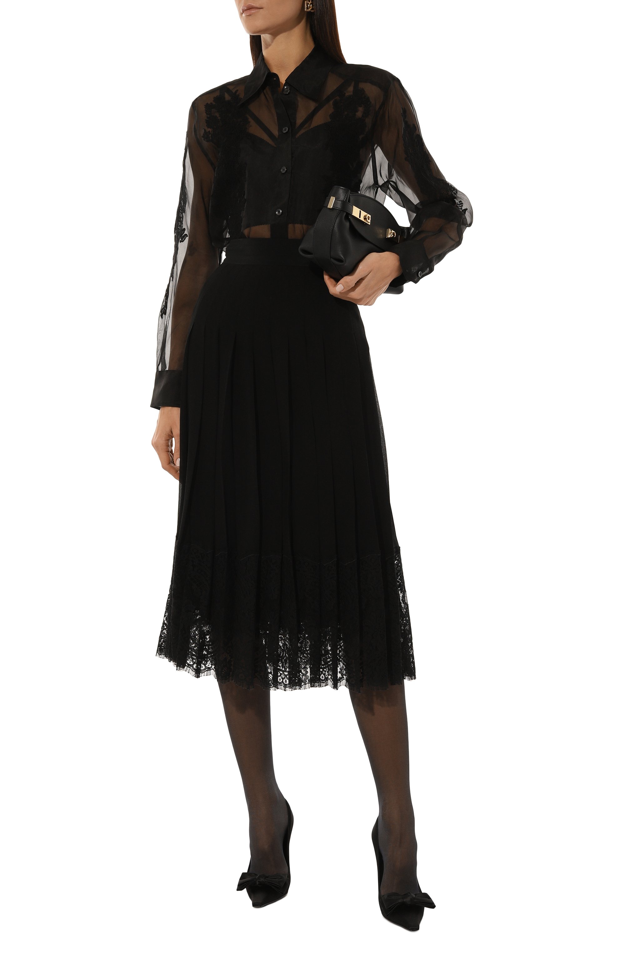 Шелковая блузка DOLCE & GABBANA, арт. F5R38T/FU1BU, фото 2