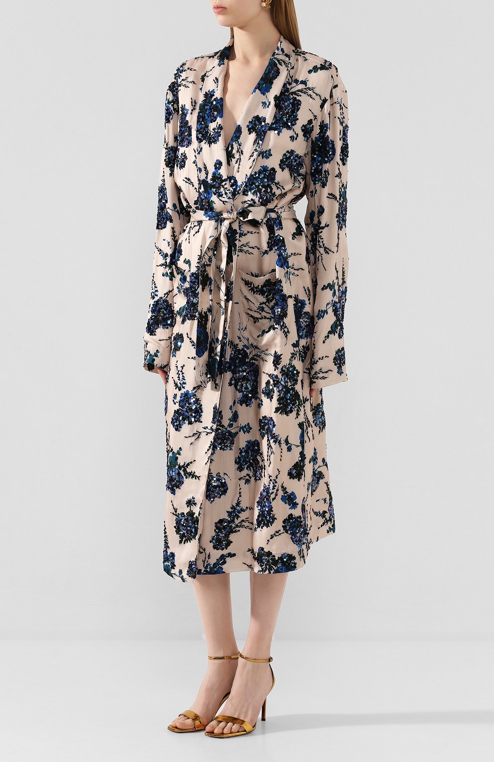 Пальто из вискозы DRIES VAN NOTEN, арт. 201-18626-9435, фото 3