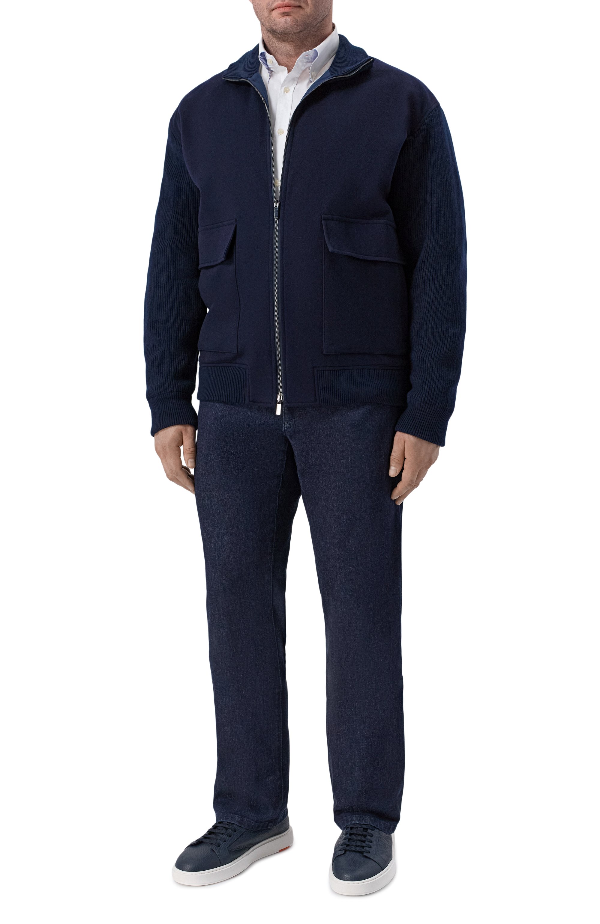 Хлопковая рубашка PAUL&SHARK белого цвета по цене 31250 руб., арт. 26413012R, фото 2 Хлопковая рубашка PAUL&SHARK, арт. 26413012R, фото 2