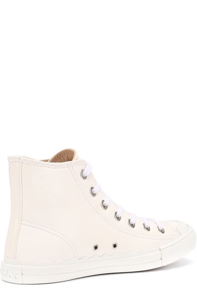 Высокие кожаные кеды lauren CHLOÉ, арт. CH27051/E84, фото 4