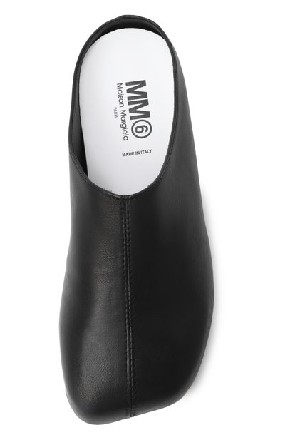 Кожаные сабо MM6 черного цвета по цене 25850 руб., арт. 82402/VAR1_001, фото 4 Кожаные сабо MM6, арт. 82402/VAR1_001, фото 4
