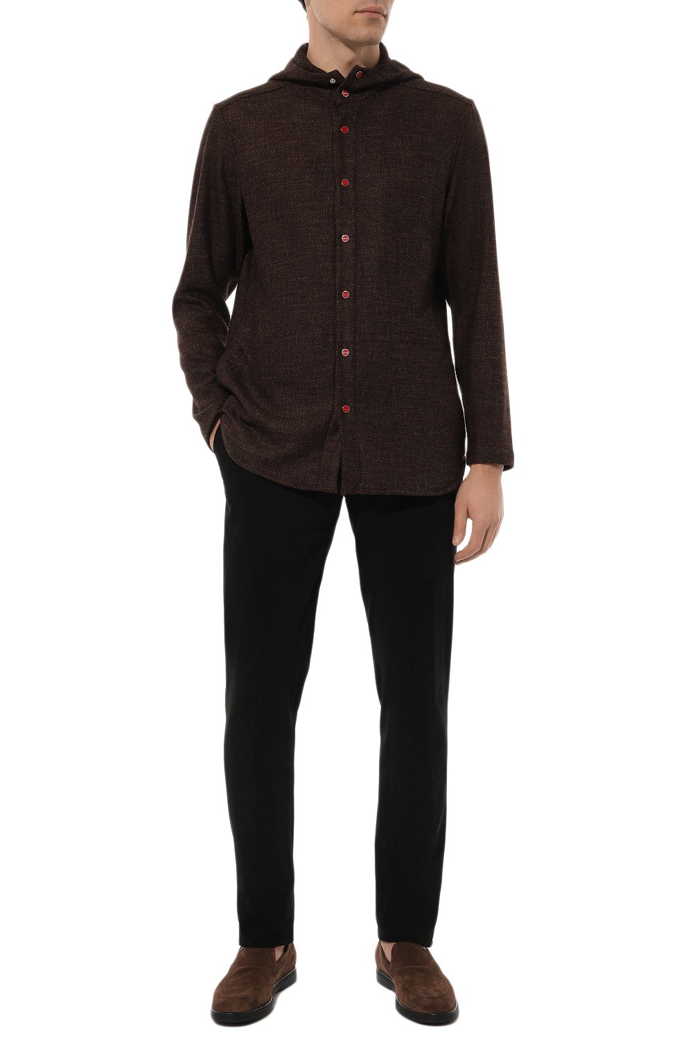 Рубашка из шерсти и шелка KITON, арт. UMCPETEK0170E10, фото 2