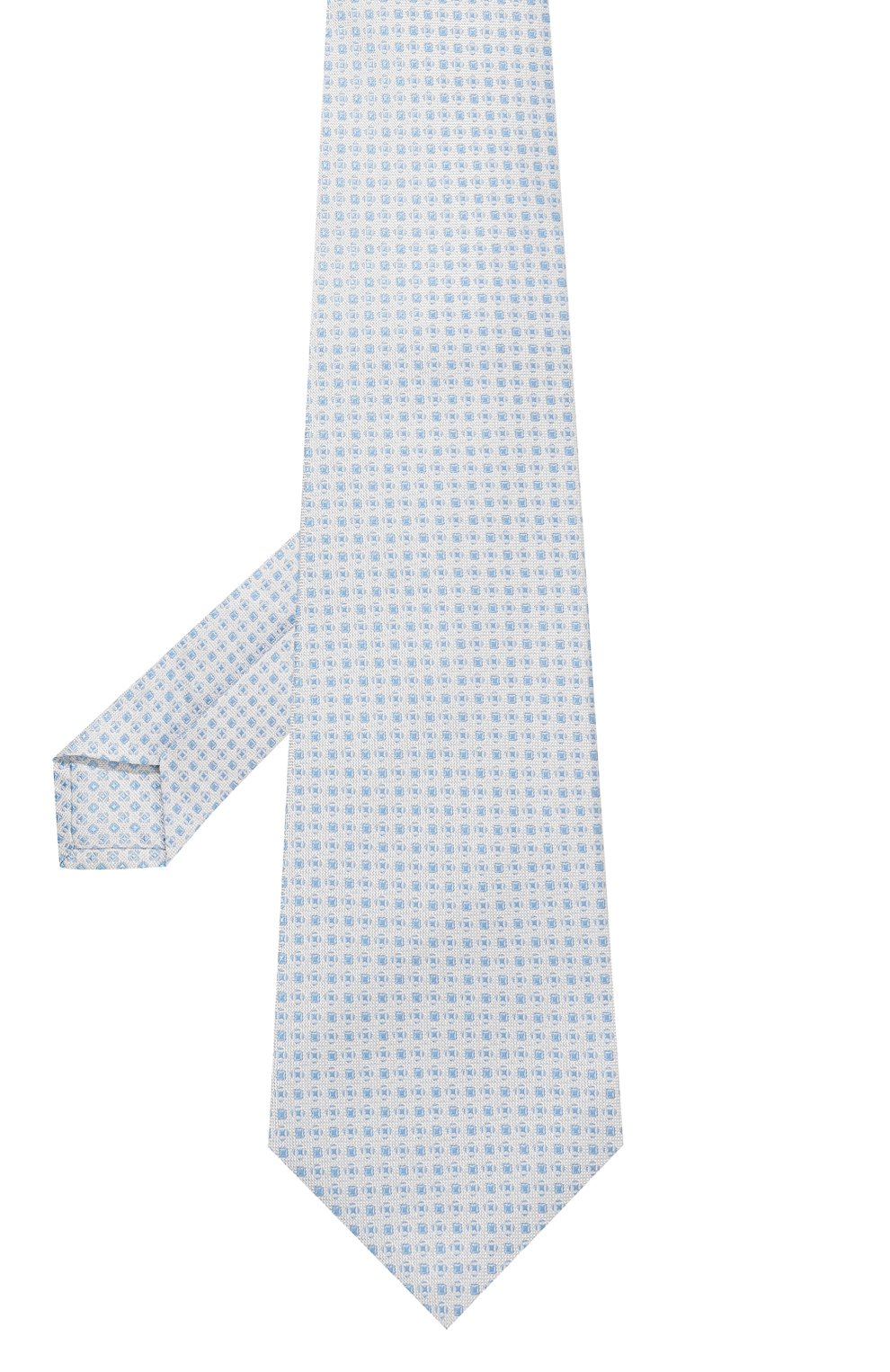 Шелковый галстук KITON голубого цвета по цене 28050 руб., арт. UCRVKLC01I12, фото 3 Шелковый галстук KITON, арт. UCRVKLC01I12, фото 3