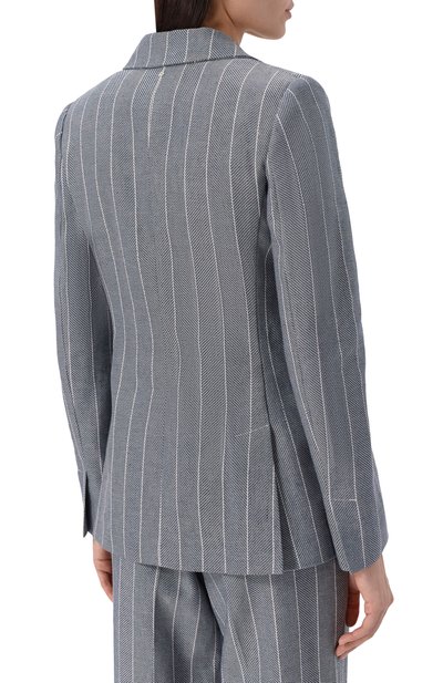 Жакет из хлопка и льна LORENA ANTONIAZZI, арт. P2635GA08A/5181, фото 4