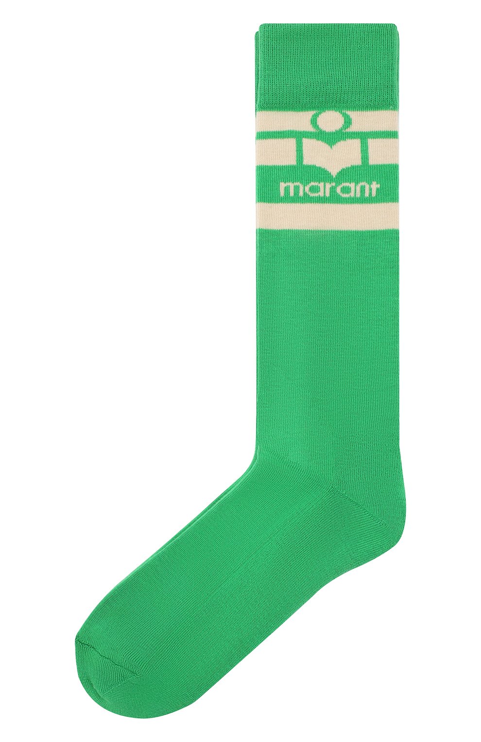 Хлопковые носки ISABEL MARANT зеленого цвета по цене 3995 руб., арт. CT0047-19P035A/VIBY, фото 1 Хлопковые носки ISABEL MARANT, арт. CT0047-19P035A/VIBY, фото 1