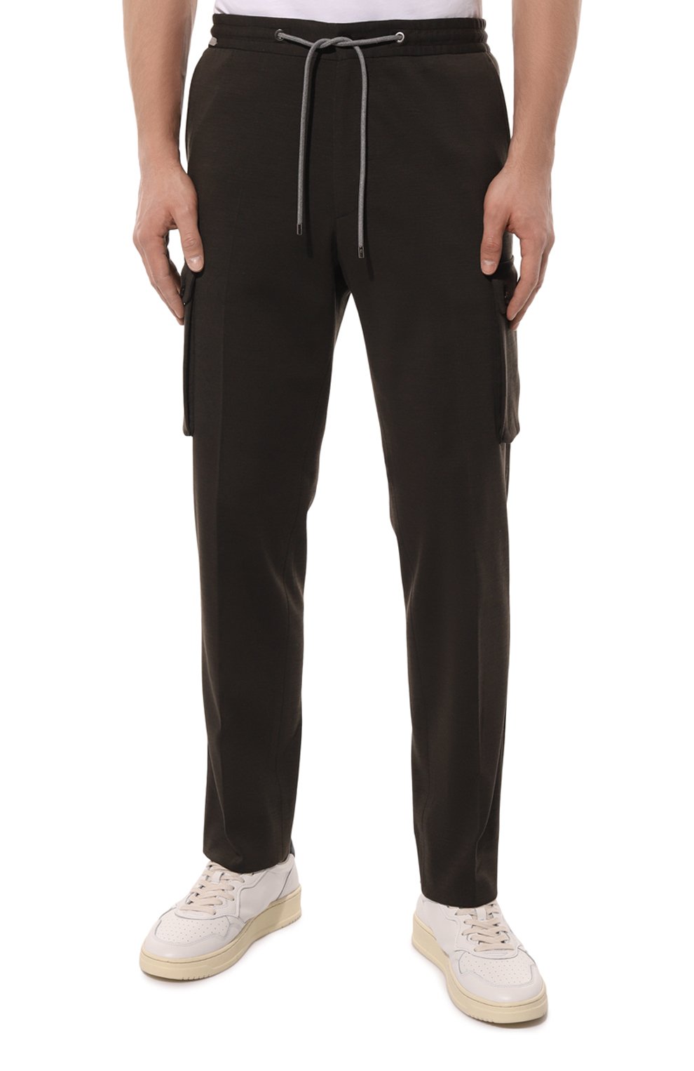 Брюки-карго из шерсти и хлопка CORNELIANI, арт. 914L14-3118800, фото 3