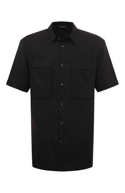 Рубашка изо льна и вискозы EMPORIO ARMANI, арт. 211861/3R467, фото 1