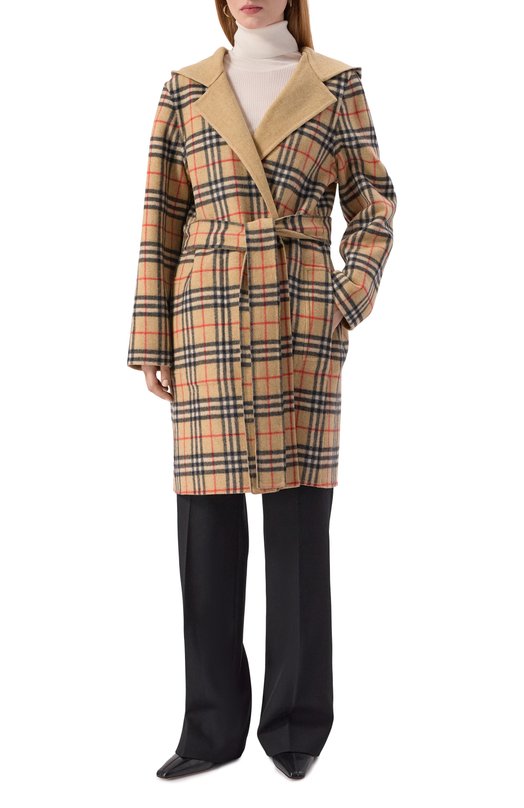 Двустороннее пальто Burberry 8113069 Бежевый  8113069 Фото 6