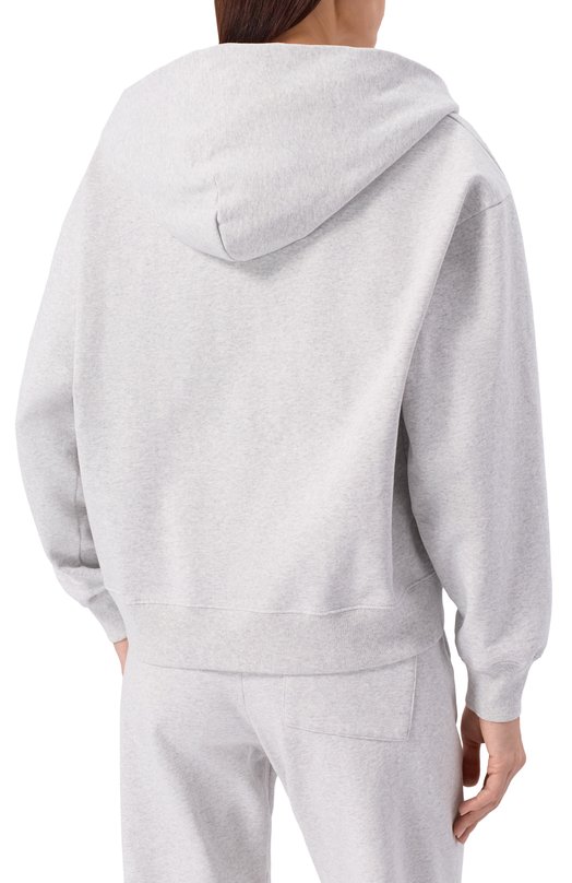 Хлопковая толстовка Sporty and Rich ST08864082GY03 Серый  ST08864082GY03 Фото 4
