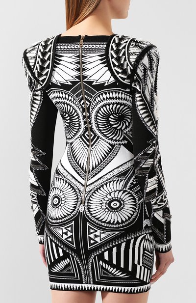 Платье из вискозы BALMAIN, арт. TF16257/K002, фото 4