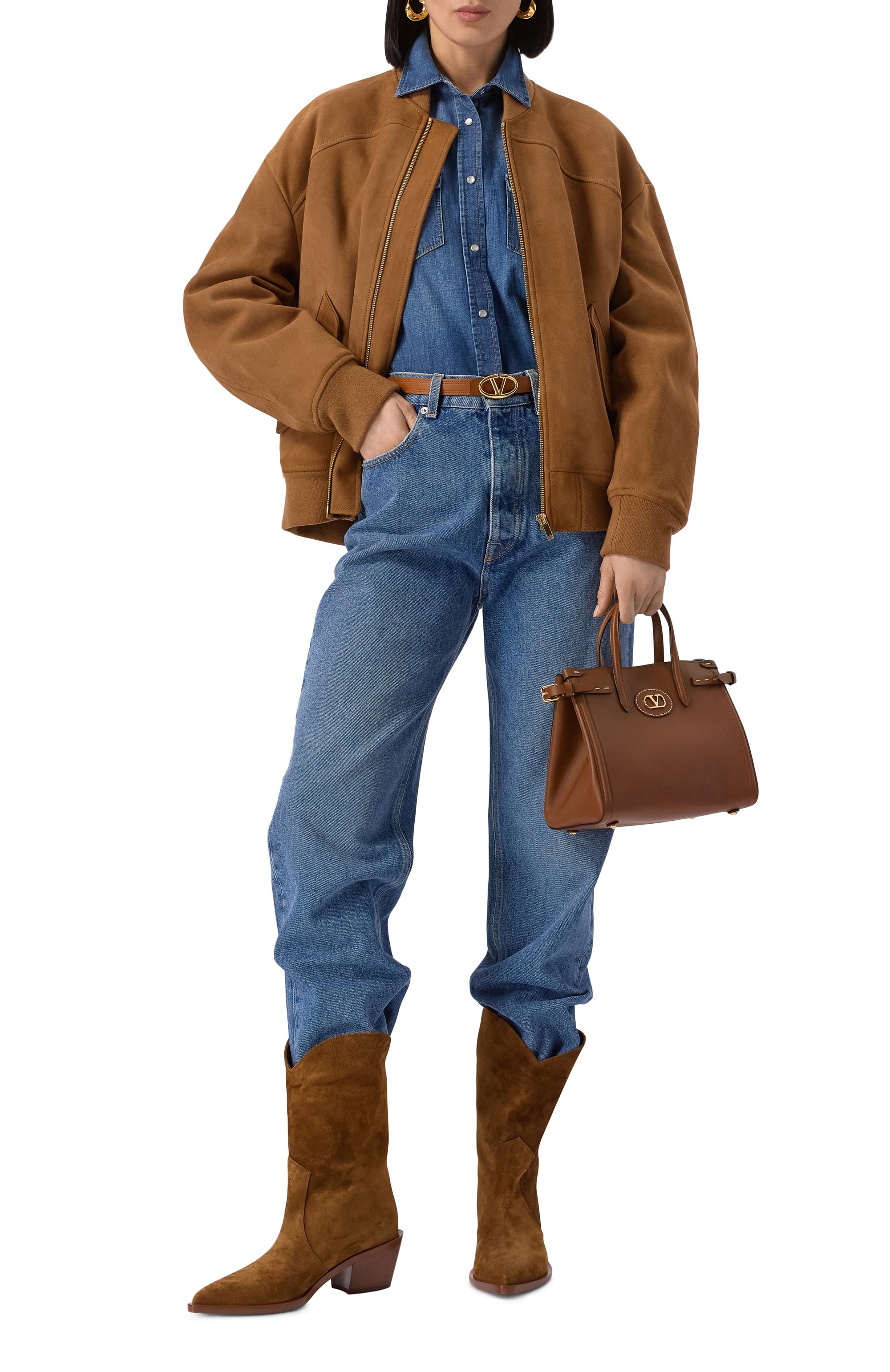 Замшевые казаки waylon 45 GIANVITO ROSSI, арт. G72999.45CU0.CASTEXA, фото 2