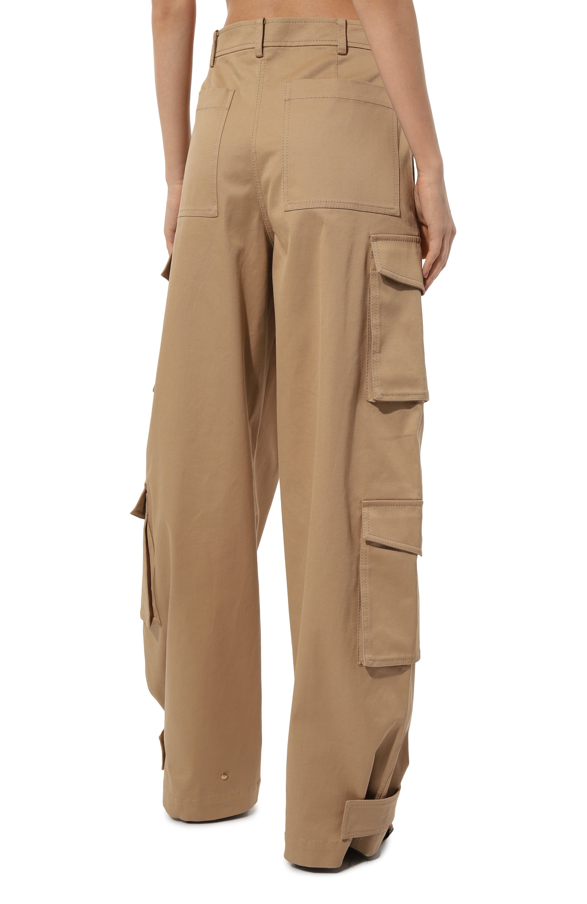 Хлопковые брюки-карго VALENTINO, арт. 3B3RB5J571M, фото 4