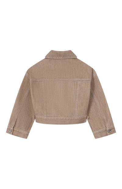 Джинсовая куртка BRUNELLO CUCINELLI бежевого цвета по цене 89950 руб., арт. BL1090613A, фото 2 Джинсовая куртка BRUNELLO CUCINELLI, арт. BL1090613A, фото 2