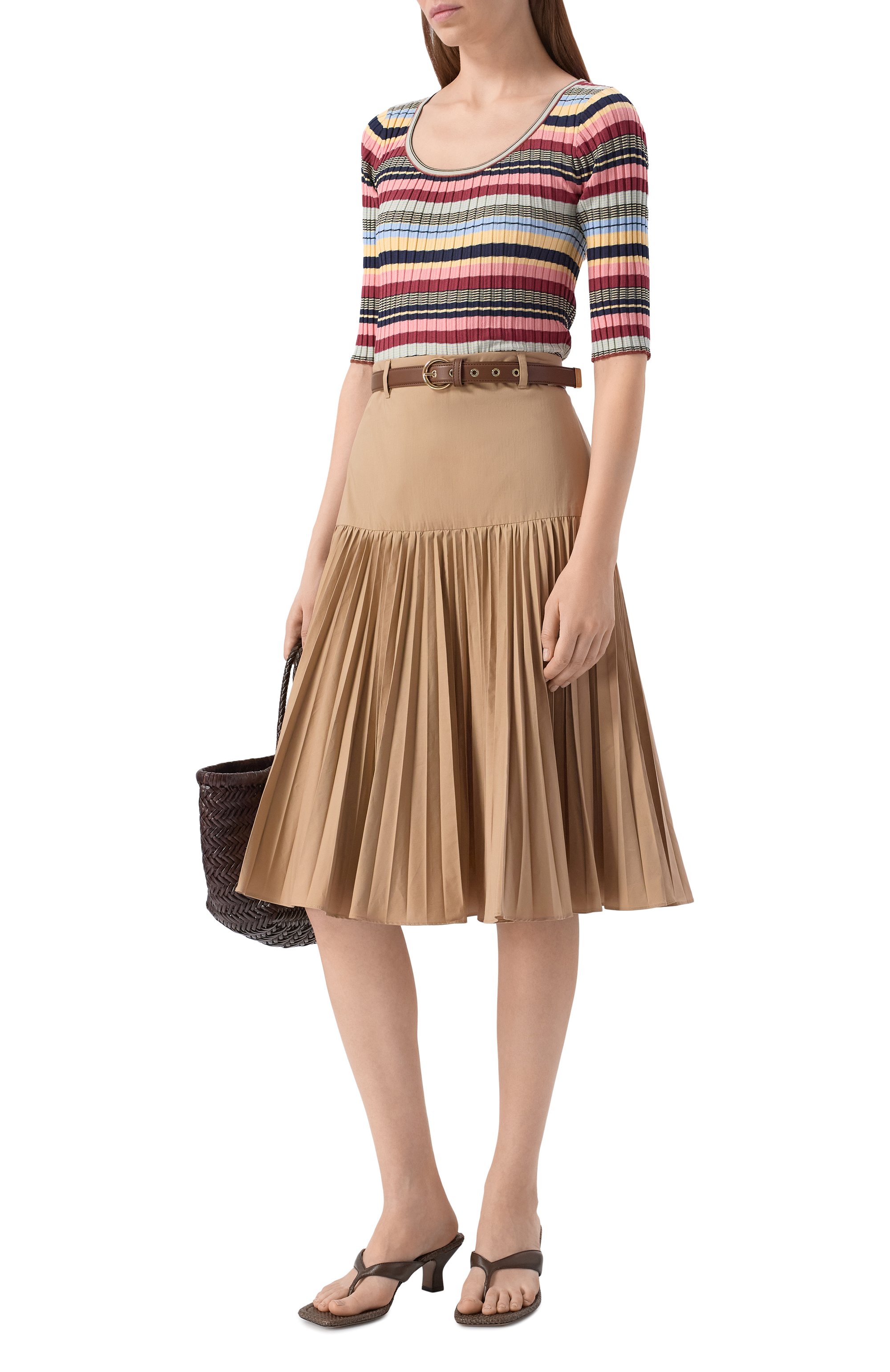 Хлопковая юбка MAX MARA STUDIO, арт. MST0TT0, фото 2