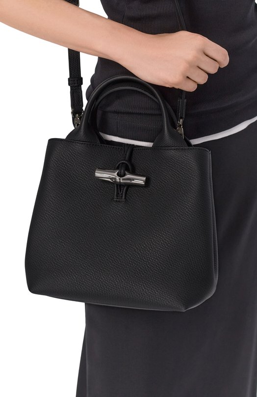 Сумка Le Roseau small Longchamp 10273HFP/HFP Чёрный  10273HFP/HFP Фото 2