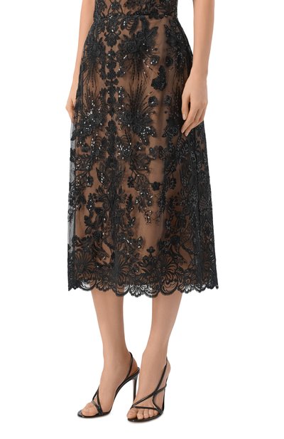 Юбка из шелка и вискозы ELIE SAAB, арт. SK253NR26/TUL02, фото 3