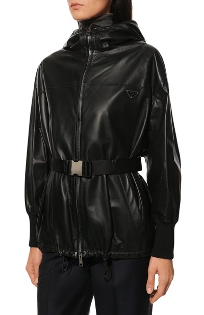 Кожаная куртка PRADA, арт. 58A095-1WDV-F0002, фото 3