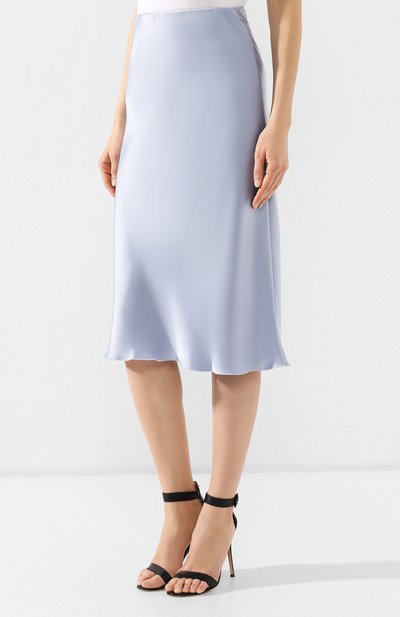 Юбка-миди NANUSHKA голубого цвета по цене 57850 руб., арт. ZARINA_ICE BLUE_SLIP SATIN, фото 3 Юбка-миди NANUSHKA, арт. ZARINA_ICE BLUE_SLIP SATIN, фото 3