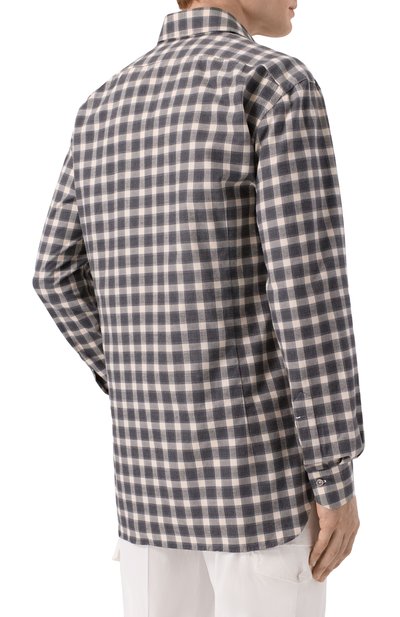 Хлопковая рубашка KITON, арт. UCCH0943907, фото 4