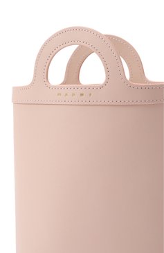 Женская сумка tropicalia nano MARNI розового цвета, арт. PHM00039Q1/LV589 | Фото 3 (Ремень/цепочка: На ремешке; Размер: mini; Материал сплава: Проставлено; Материал: Натуральная кожа; Драгоценные камни: Проставлено)