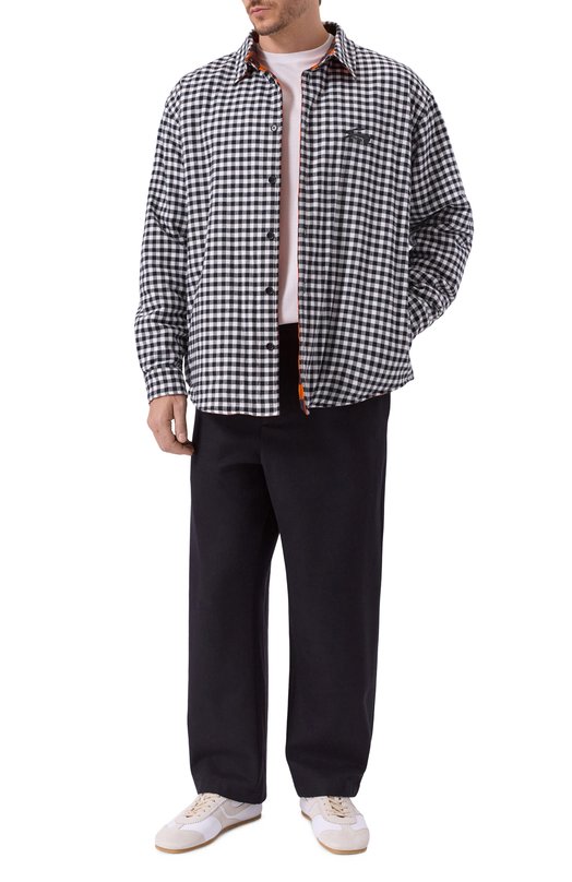 Двусторонняя куртка-рубашка MSGM 3940MH23/257502 Чёрно-белый  3940MH23/257502 Фото 2