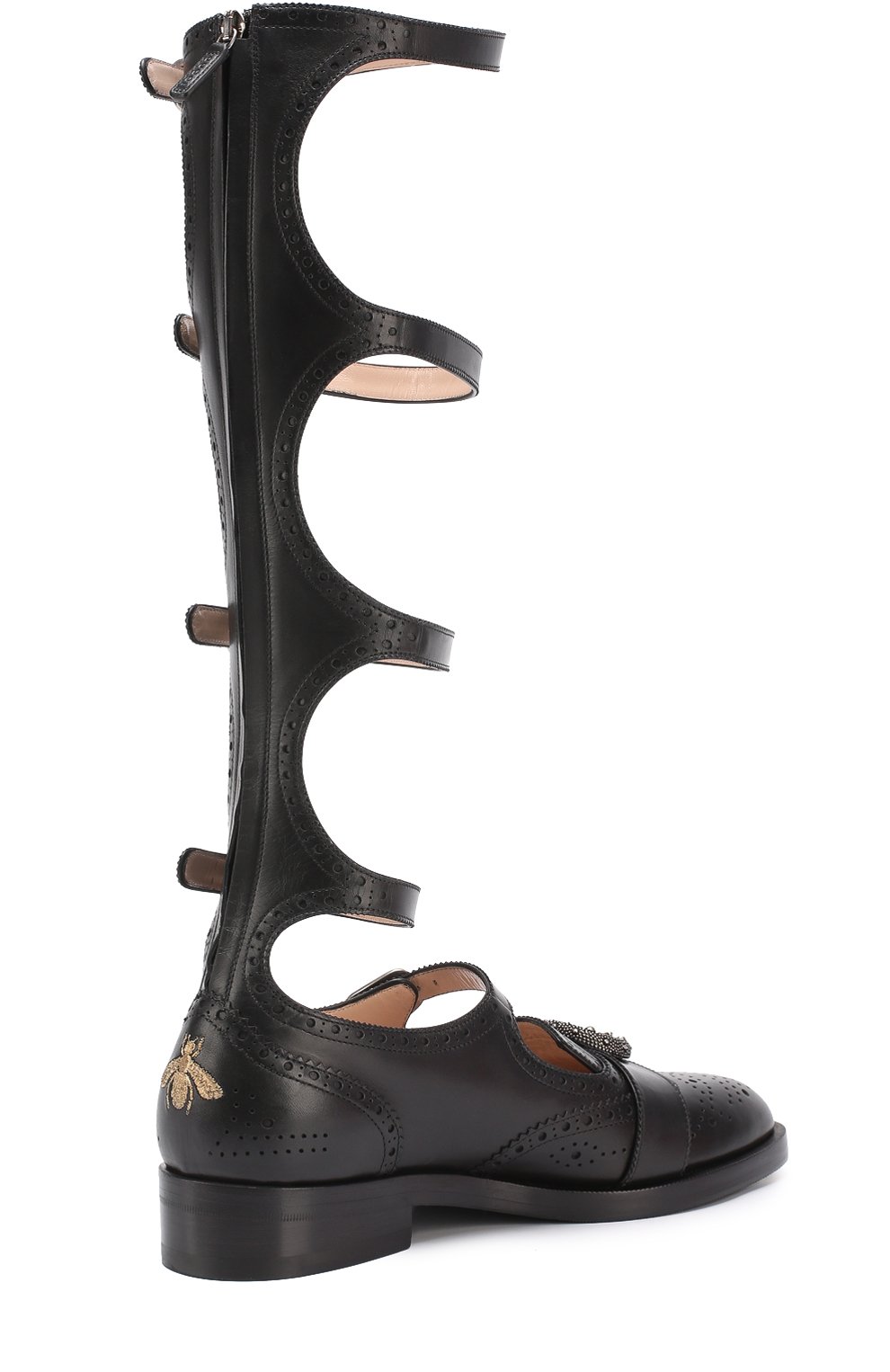 Кожаные ботинки-гладиаторы queercore GUCCI, арт. 452899/A3N00, фото 3